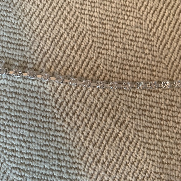 1 LEFT!NWT Rhinestone Harness Bralette Choker - Picture 6 of 7